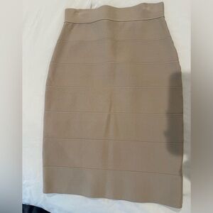 Romeo & Juliet Couture Tan Pencil Skirt